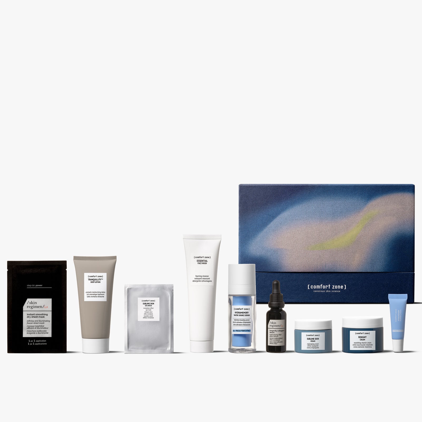 Comfort Zone: Kit The Iconic Face &amp; Body Edit  Day to night illuminating firming collection -2.jpg
