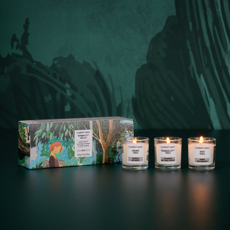 Comfort Zone: SET CANDLE SET <p>Limited-Edition Candle Trio Set</p>
-
